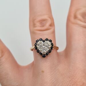 IGC Jewelry 14K Solid Yellow Gold Heart Shaped Ring US Size 7.5
